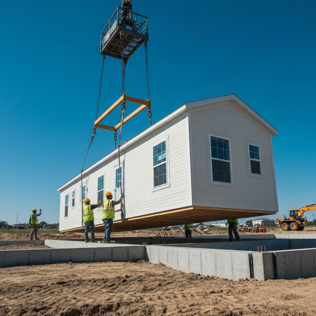 Manufactured home on permanent foundation